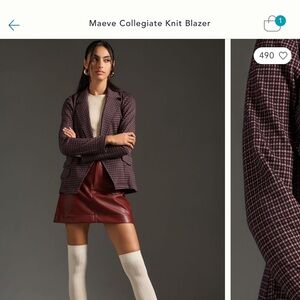 Anthropologie Maeve Knit Blazer